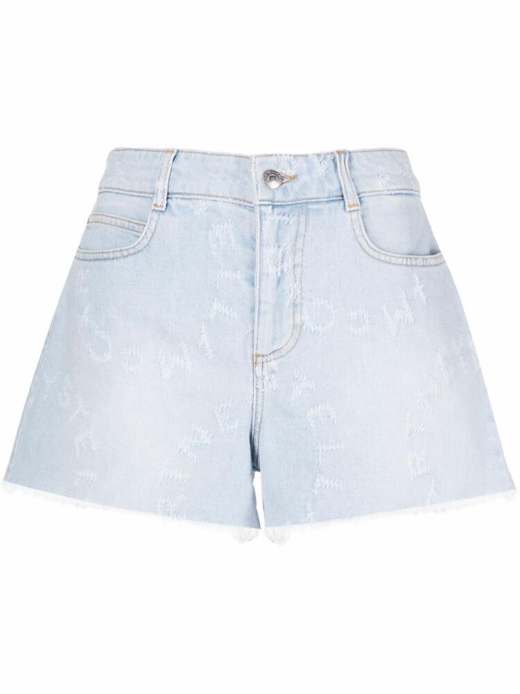 Stella McCartney Stella Logo denim shorts - Blue Cover