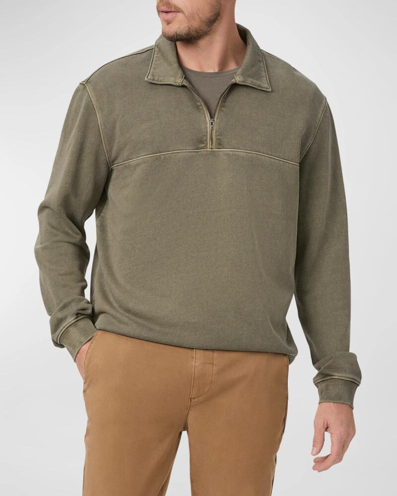 PAIGE Men's Davion Quarter-Zip Sweater Cover