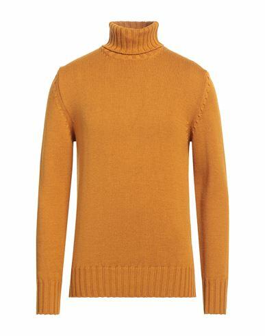 Capsule Knit Man Turtleneck Mustard Merino Wool Cover