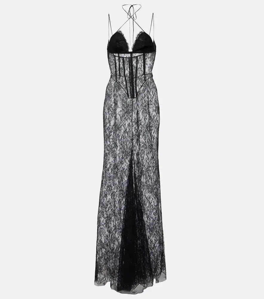 Alessandra Rich Lace maxi dress Cover