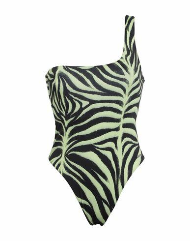 Hugo Woman One-piece swimsuit Acid green Recycled polyester, Elastane Cover