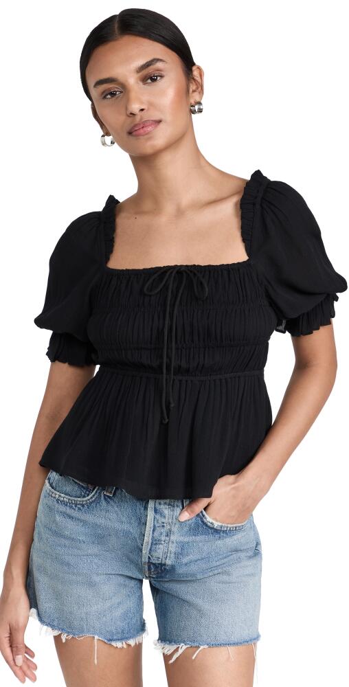 Playa Lucila Square Neck Top Black Cover