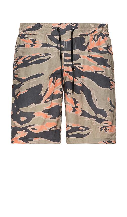 ALLSAINTS Solar Camo Swim Short in Olive Cover