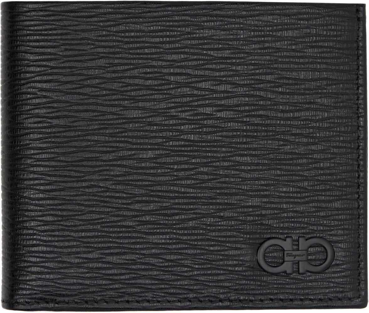 Ferragamo Black Gancini Wallet Cover