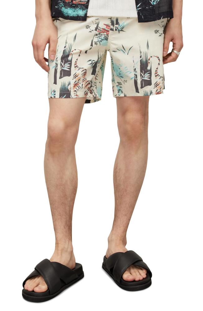 AllSaints Tagise Swim Trunks in Ecru Cover