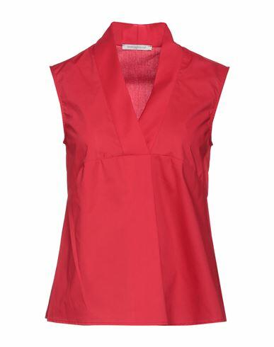 Biancoghiaccio Woman Top Red Cotton Cover