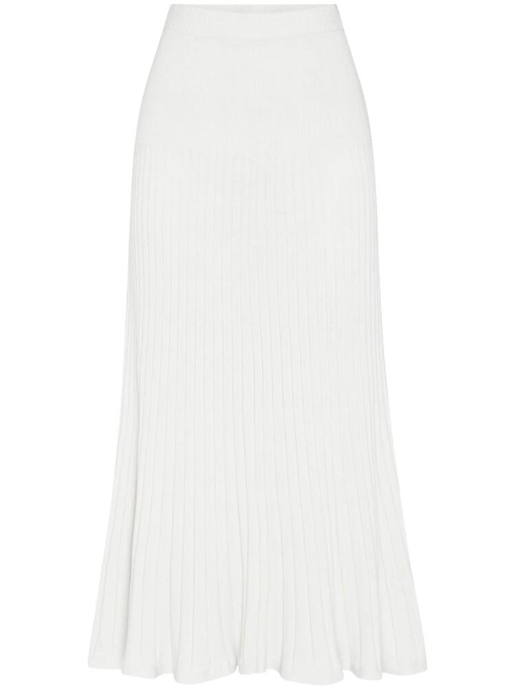 Anna Quan Amber ribbed-knit maxi skirt - Neutrals Cover