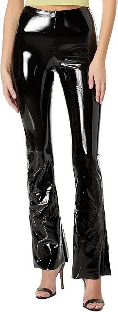 Commando Faux Patent Flare Leggings SLG251 (Black) Women's Casual Pants Cover