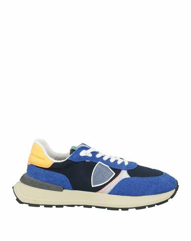 Philippe Model Man Sneakers Navy blue Leather, Textile fibers Cover