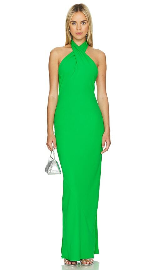 Amanda Uprichard X Revolve Galilea Gown in Green Cover