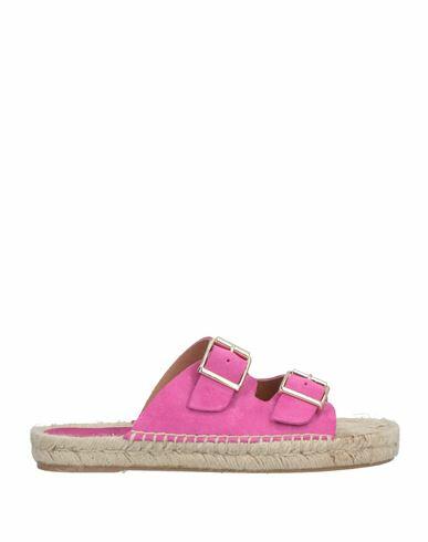 Kanna Woman Espadrilles Fuchsia Soft Leather Cover