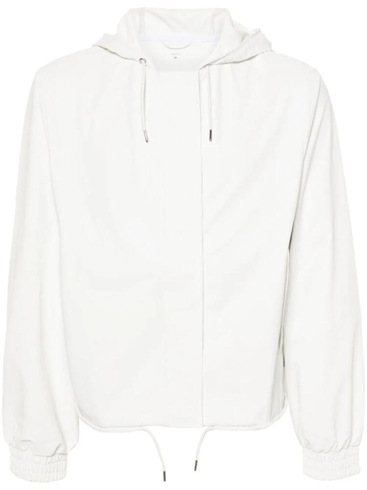 Rains zip-up hooded jacket - White Cover