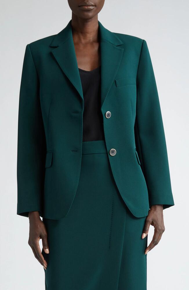 St. John Collection Stretch Cady Blazer in Spruce Cover