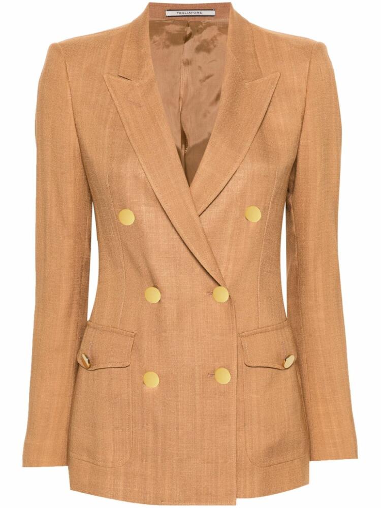 Tagliatore double-breasted blazer - Brown Cover