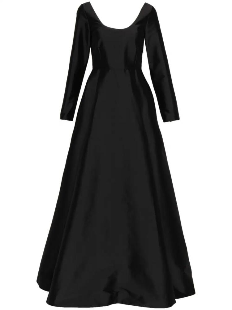 Bernadette taffeta empire-line gown - Black Cover