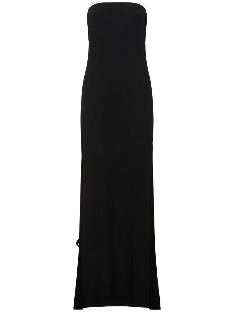 ANN DEMEULEMEESTER Aura Strapless Jersey Long Dress Cover