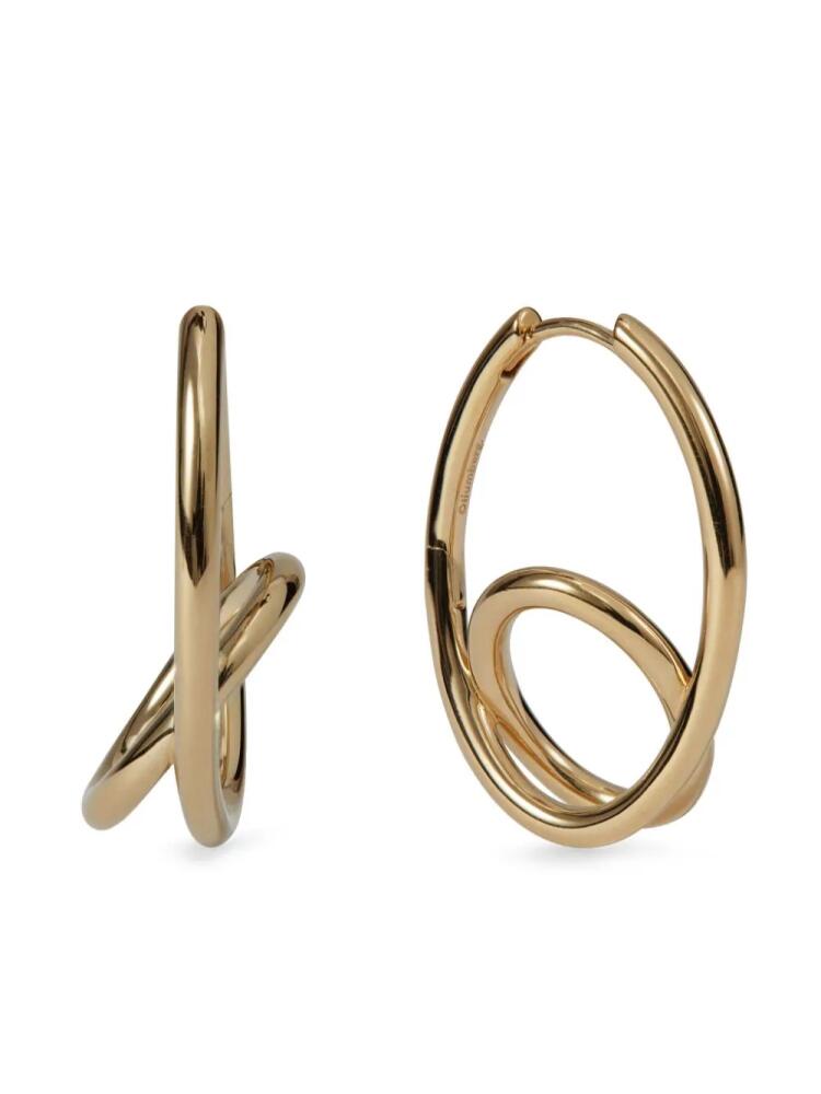 Otiumberg Spiralis sculpted hoop earrings - Gold Cover