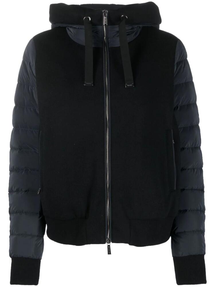 Moorer zip-up padded down jacket - Black Cover