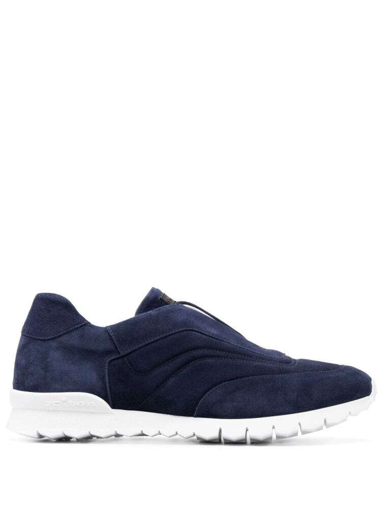 Kiton slip-on suede sneakers - Blue Cover