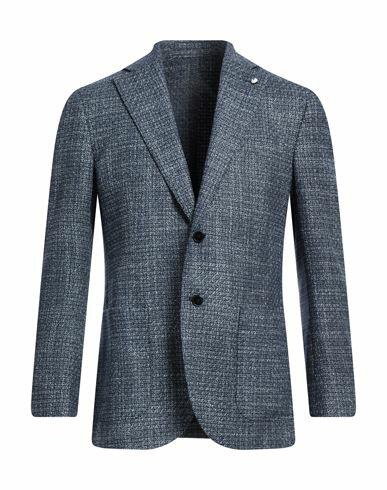 L. b.m. 1911 Man Blazer Blue Wool, Silk Cover