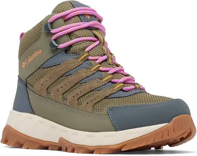 Columbia Strata Trail Mid Wp (Stone Green/Sunstone) Women's Shoes Cover