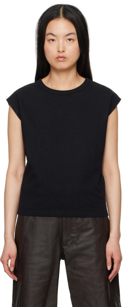 LEMAIRE Black Cap Sleeve T-Shirt Cover