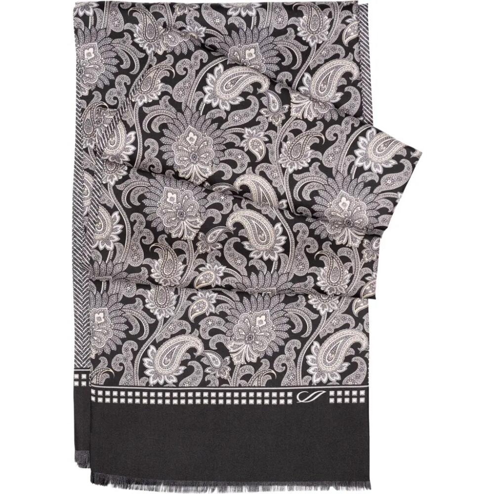 Elizabetta Pasquino - Silk Scarf for Men in Black Cover