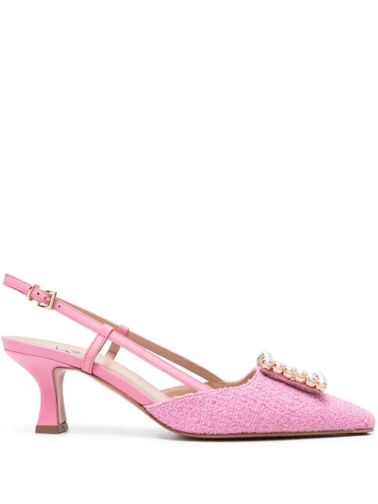 Roberto Festa Stefy 50mm tweed pumps - Pink Cover