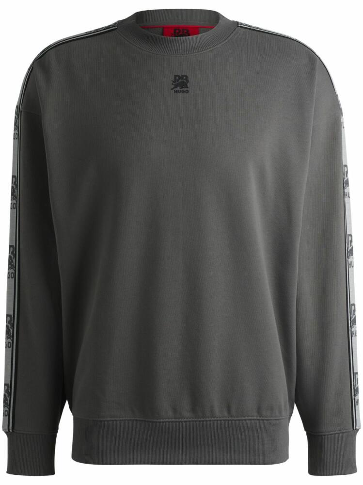 HUGO logo-tape sweatshirt - Grey Cover