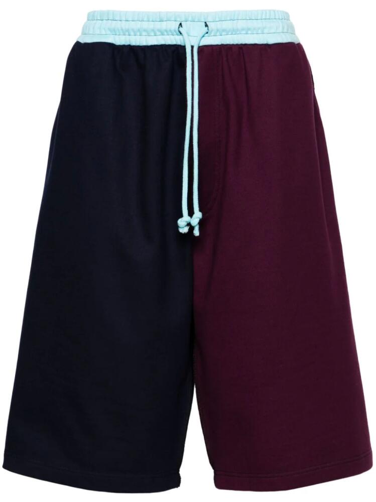 RASSVET colour-block track shorts - Blue Cover