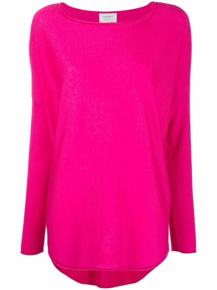 Wild Cashmere round-neck rib-trimmed jumper - Pink Cover