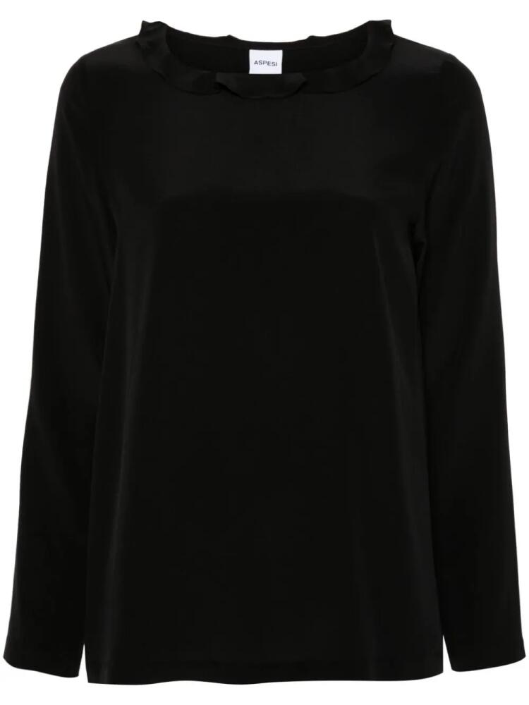 ASPESI silk blouse - Black Cover