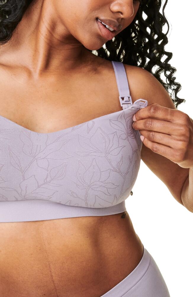 Bravado Designs Intrigue Nursing Bra in Grey Orchid Jacquard Cover