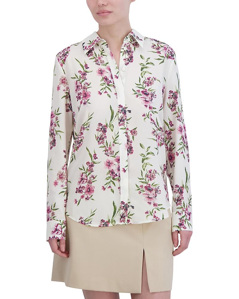 Bcbgmaxazria Floral Button Down Shirt Cover