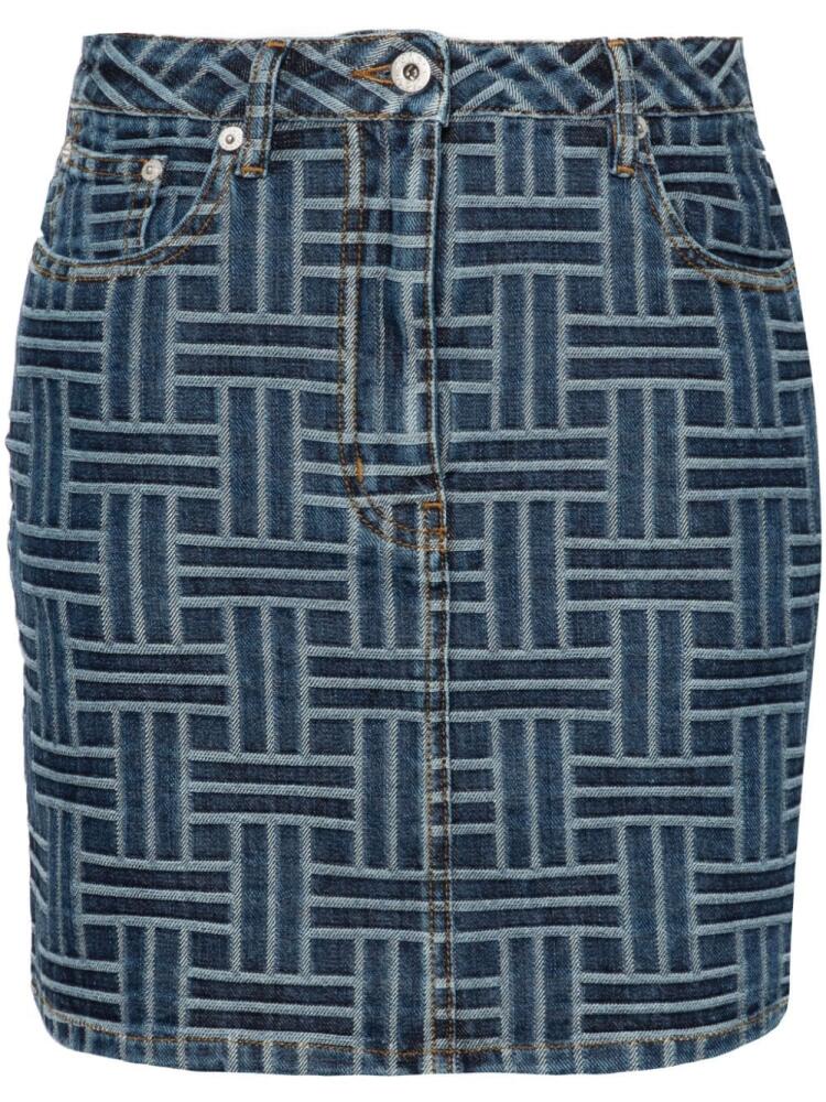 Kenzo Weave mini skirt - Blue Cover