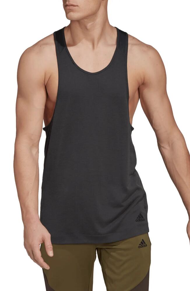 adidas Yoga Tank in Carbon Cover