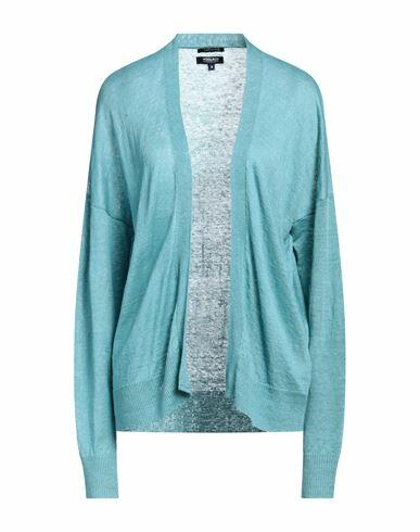 Woolrich Woman Cardigan Turquoise Linen Cover