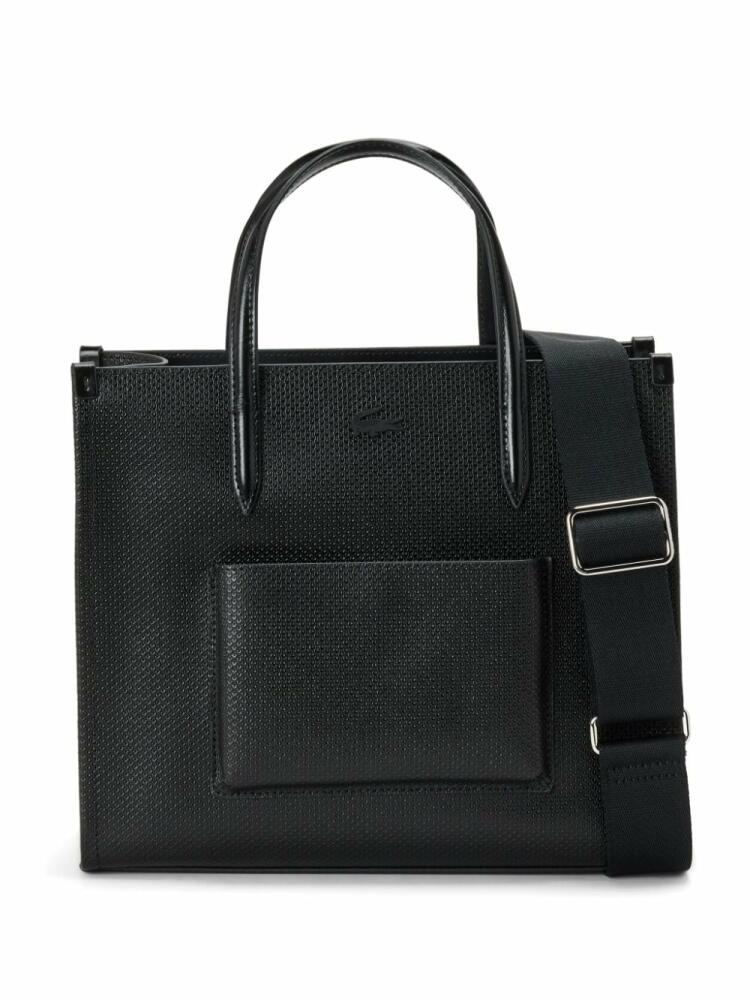 Lacoste small Chantaco leather tote bag - Black Cover