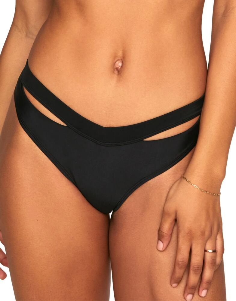 Adore Me Demi Swimwear Bikini Bottom in Black Cover