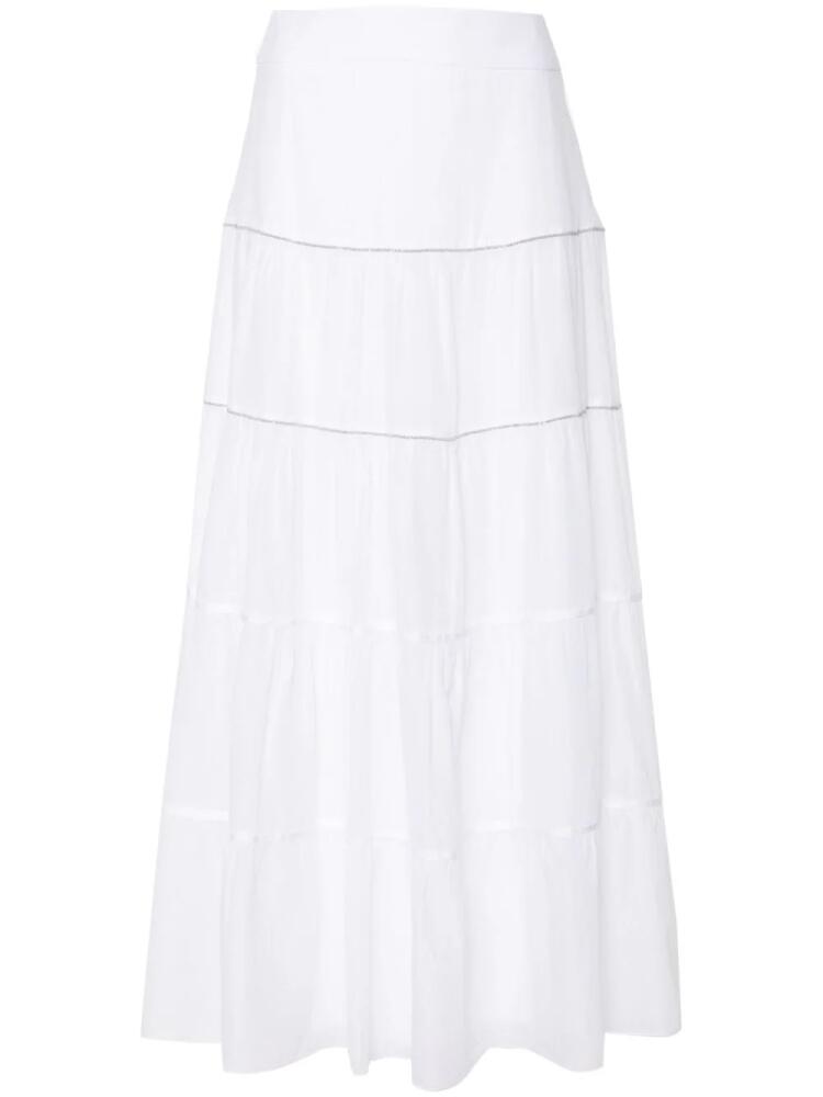 Peserico beaded maxi skirt - White Cover