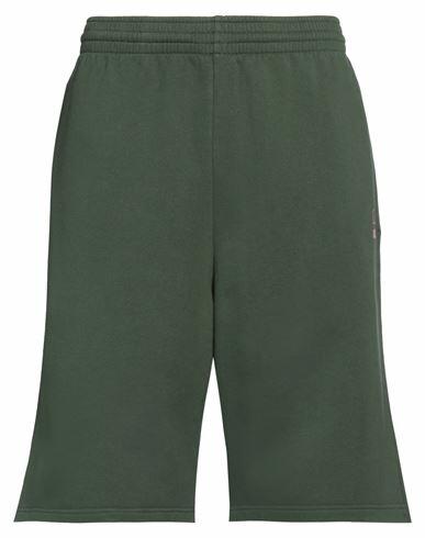 Martine Rose Man Shorts & Bermuda Shorts Green Cotton Cover