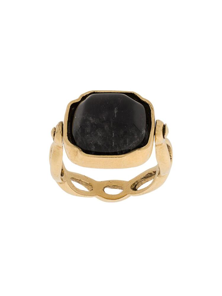 Goossens Square Cabochons ring - Gold Cover