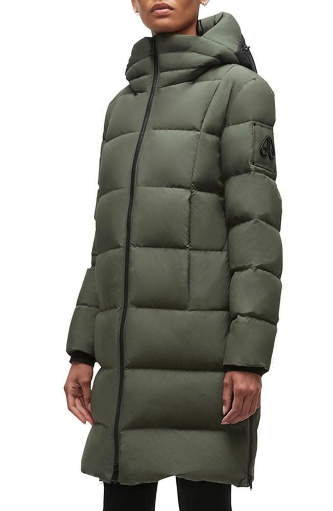 Moose Knuckles Saulteaux Long Down Jacket in Army Cover