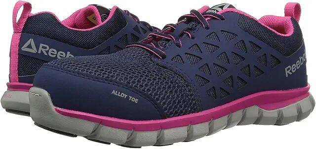 Reebok Work Sublite Cushion Work Alloy Toe EH (Navy/Pink) Women's Work Boots Cover