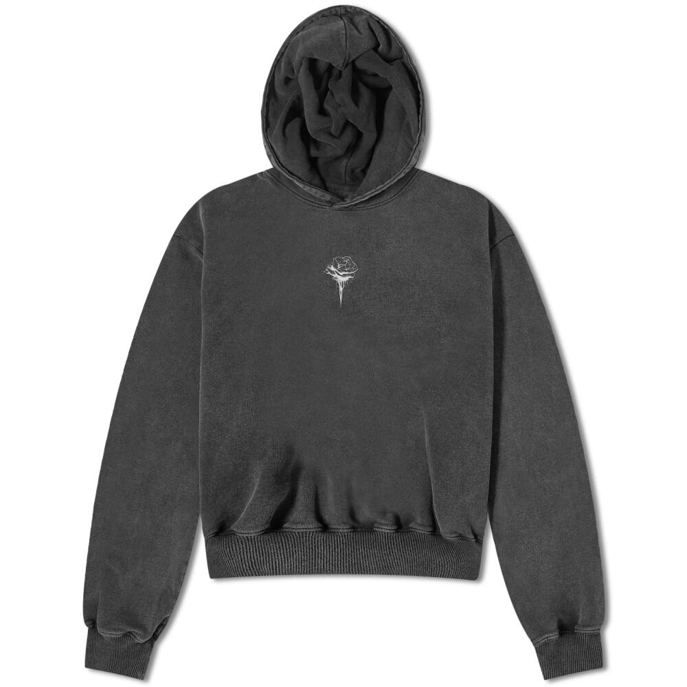 Han Kjobenhavn Men's Rose Cropped Hoodie in Dark Grey Cover