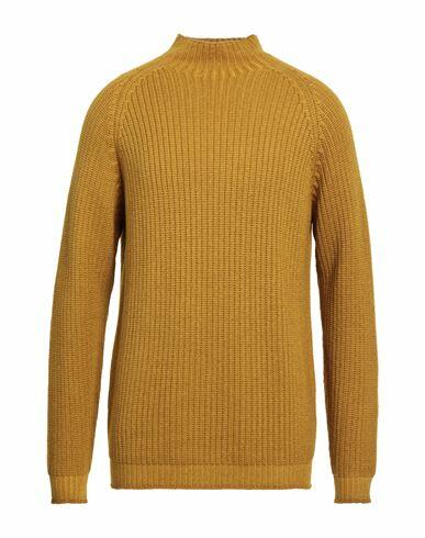 Filippo De Laurentiis Man Turtleneck Ocher Merino Wool Cover