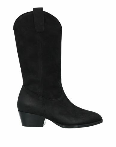 Lorenzo Mari Woman Boot Black Leather Cover