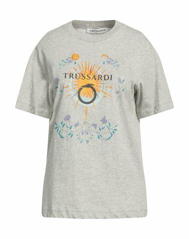 Trussardi Woman T-shirt Grey Cotton Cover