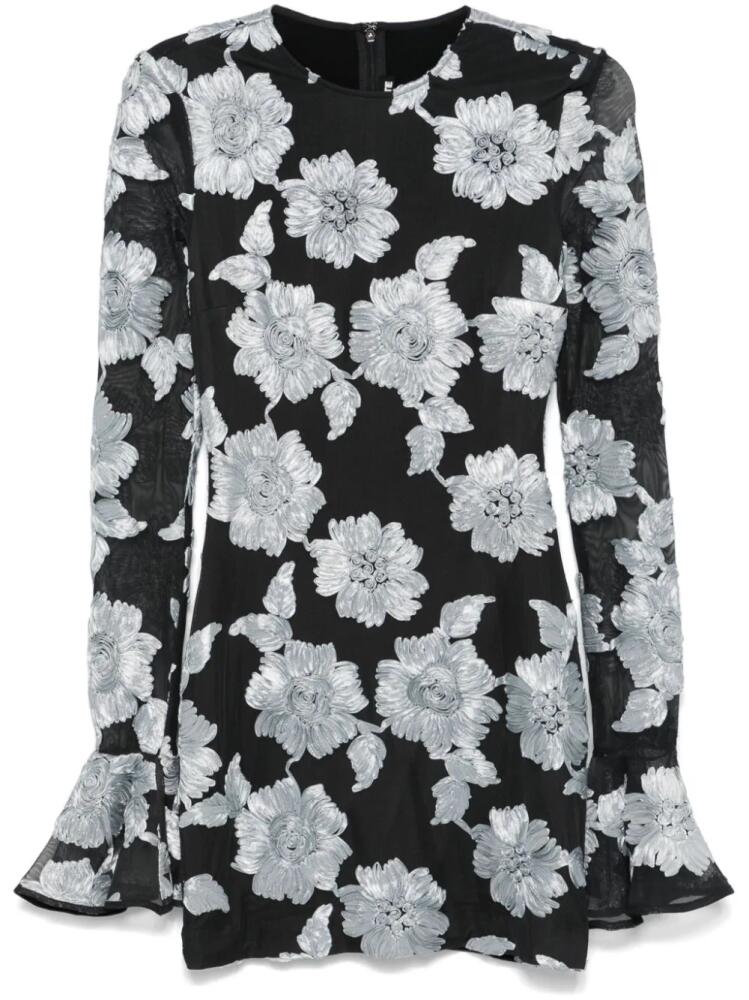 ROTATE BIRGER CHRISTENSEN flower mesh mini dress - Grey Cover