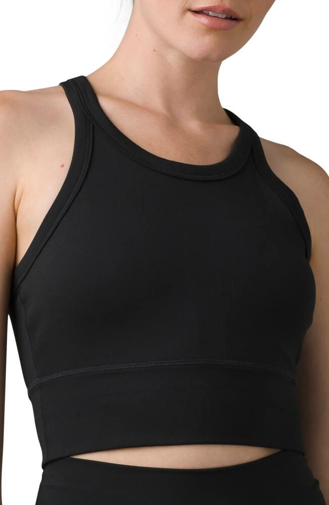 prAna Becksa Rib Sports Bra in Solid Black Cover